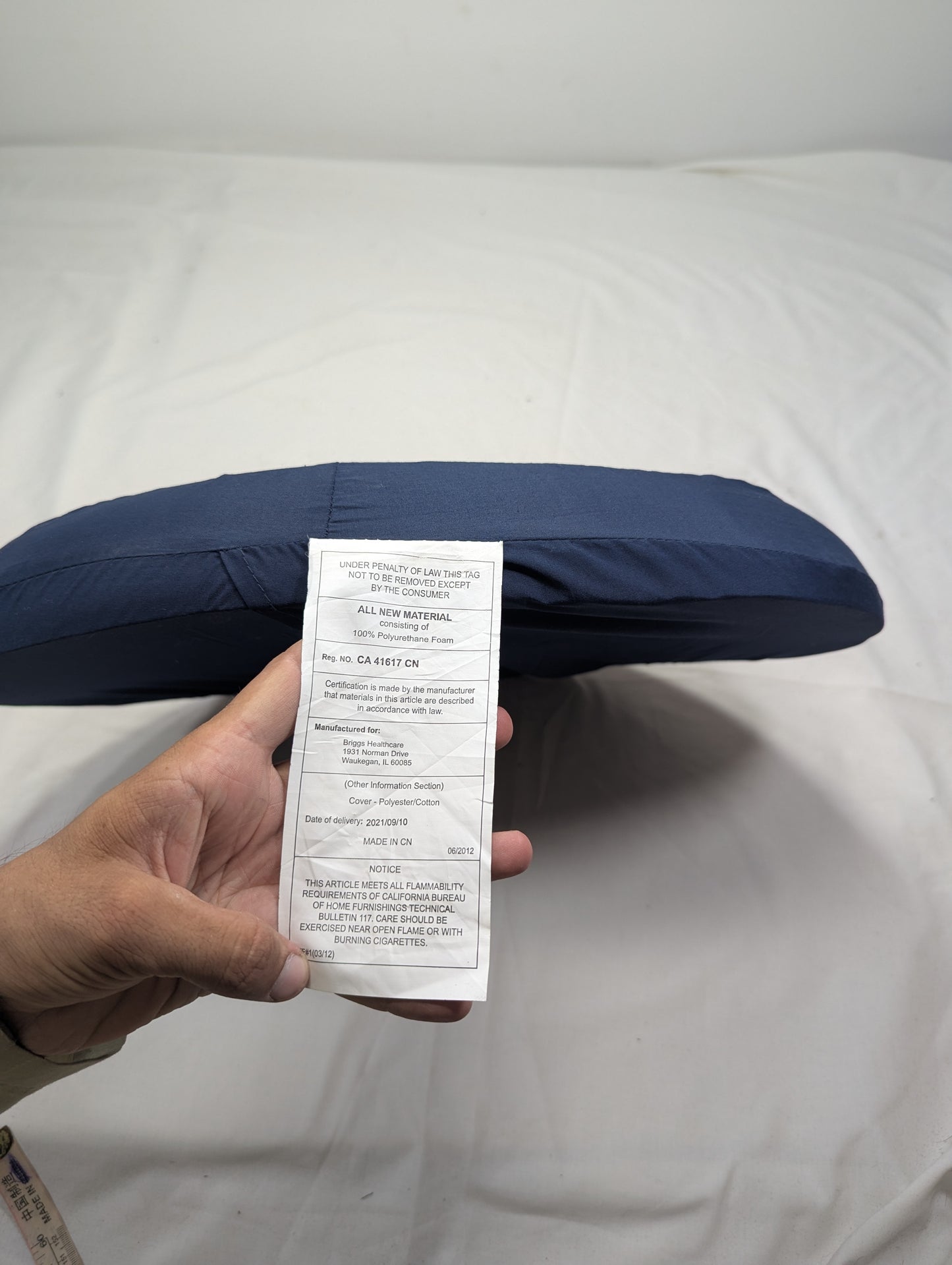Orthopedic Ring Cushion Made from Memory Foam, Donut Cushion for Relief of Hemorrhoid's (Piles) and Coccyx