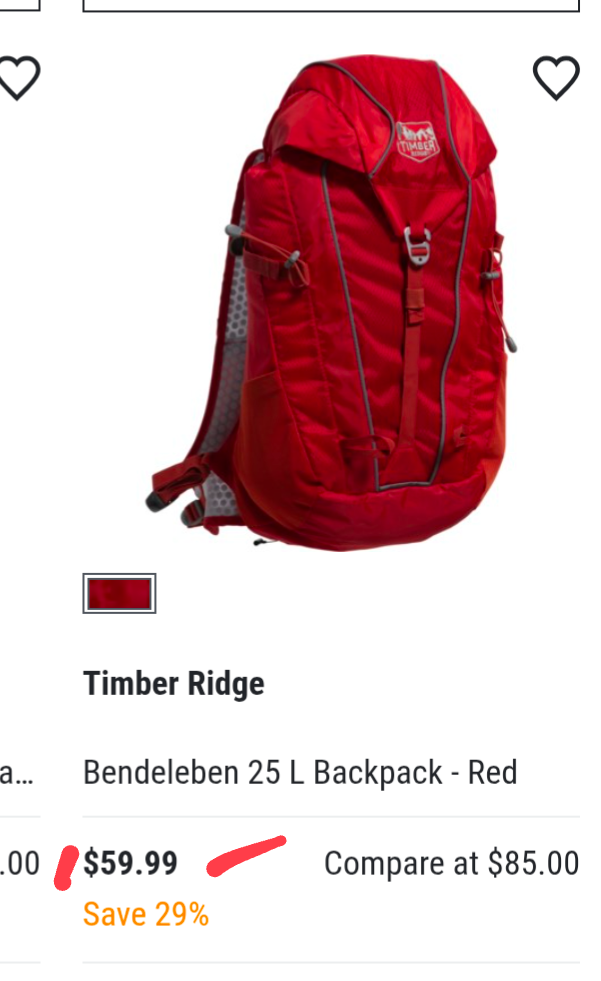 Preloved light weight hiking tourist backpack