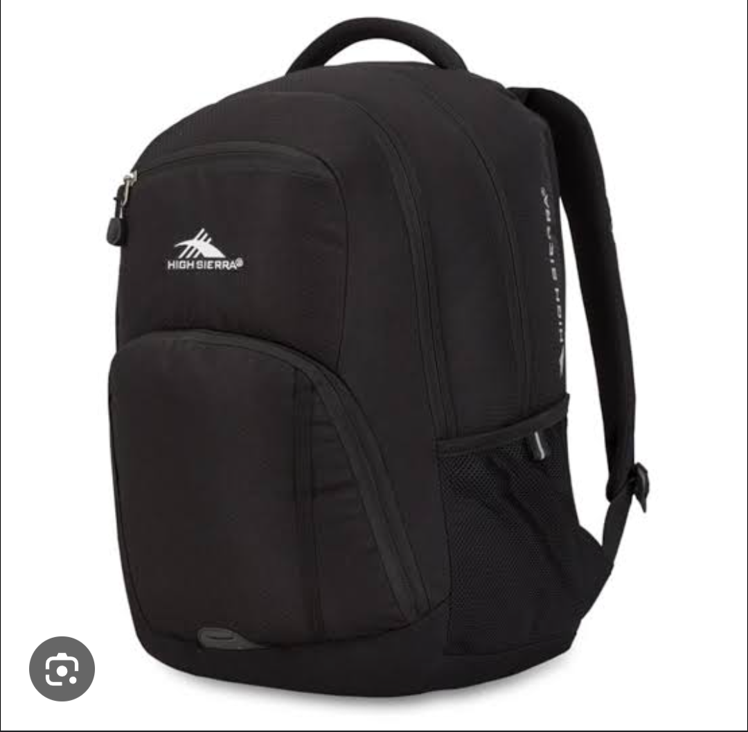 High Sierra Black color heavy load backpack