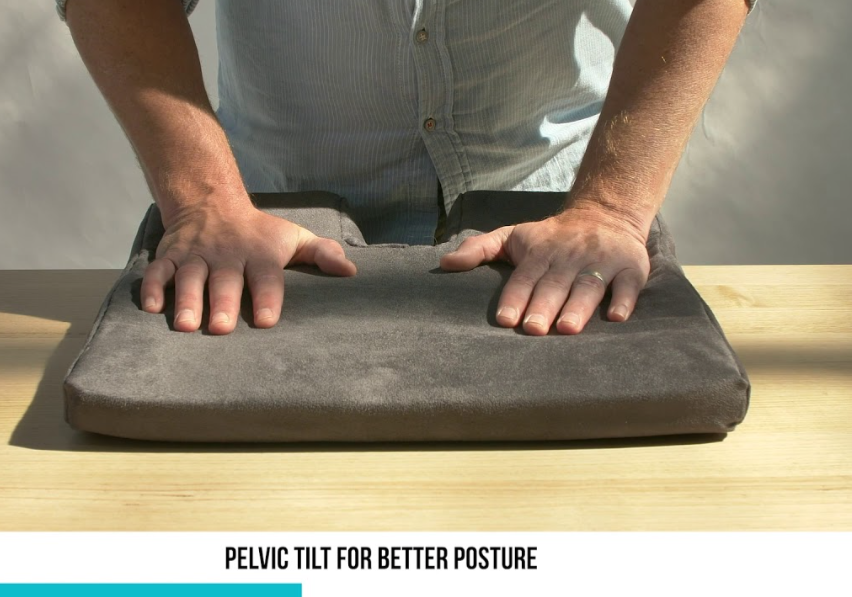 Seat Cushion to Relieve Pressure and Lower Back Pain, Tailbone and Sciatica Issues, Coccyx Cushion is Tilted to Restore Natural Curve of Spine