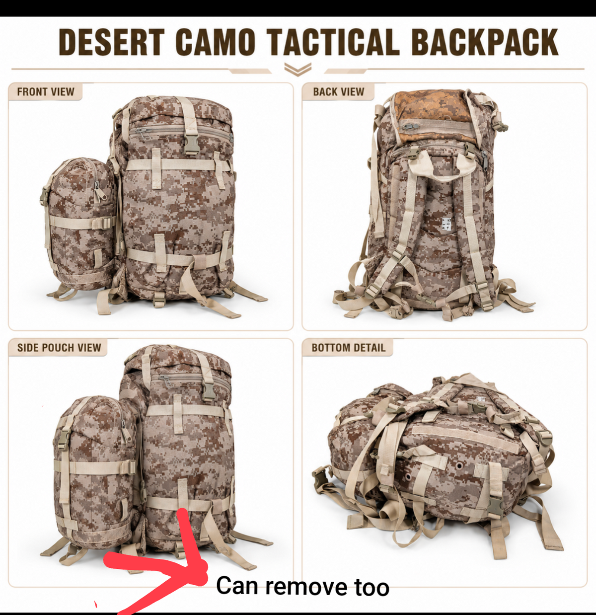 Military hiking bag, 40-45L