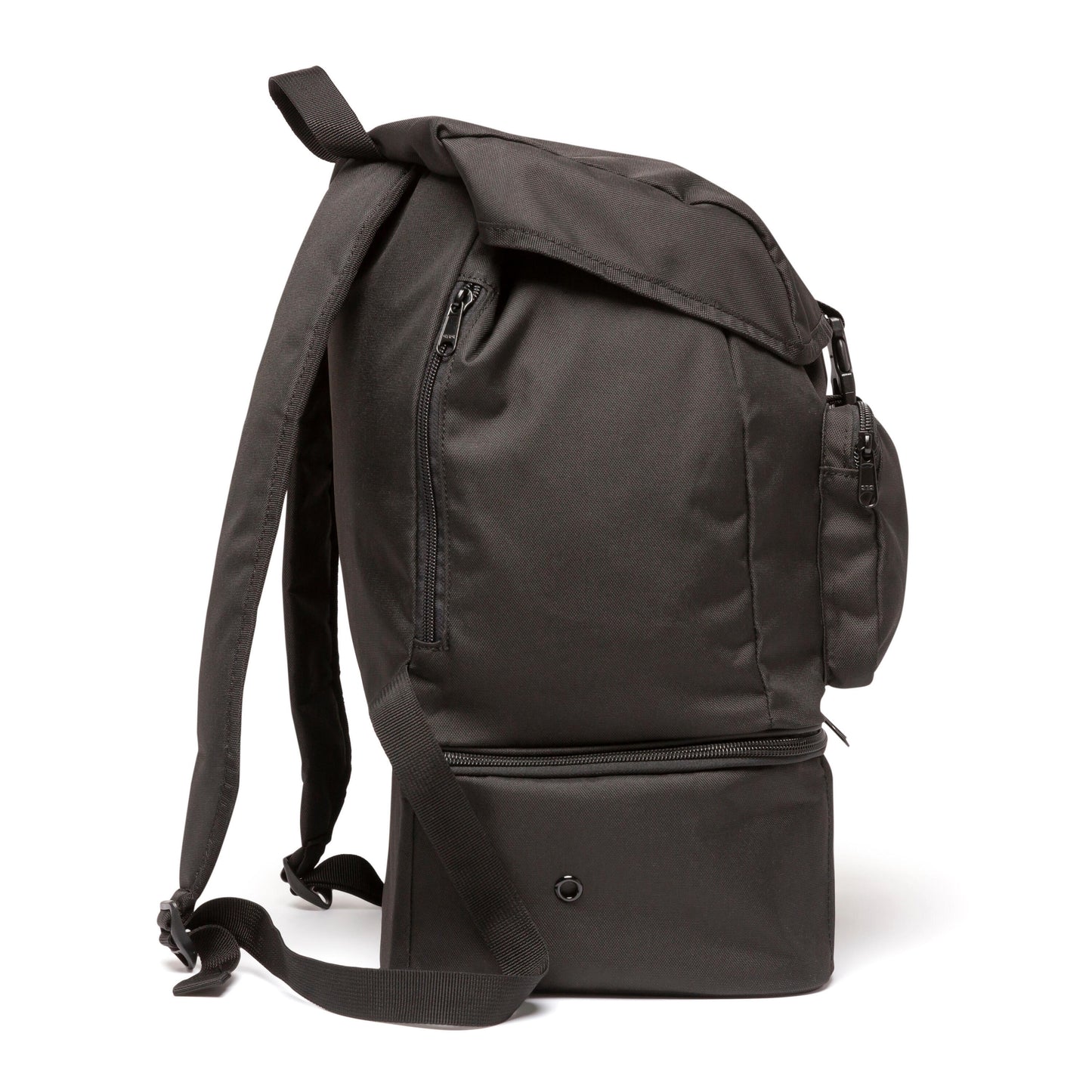 Gym backpack with separate shoes portio