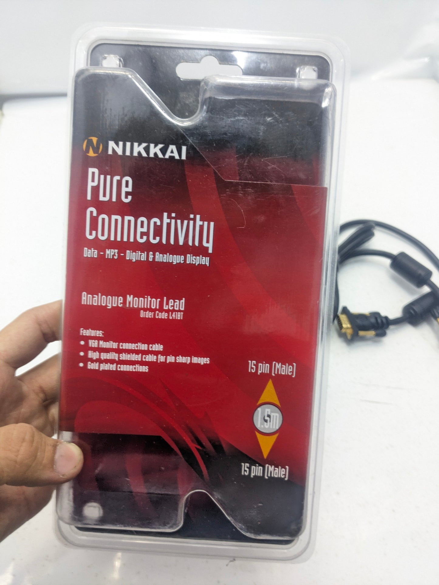 VGA to VGA cable, found in imported lot - Thrift Meta Haven