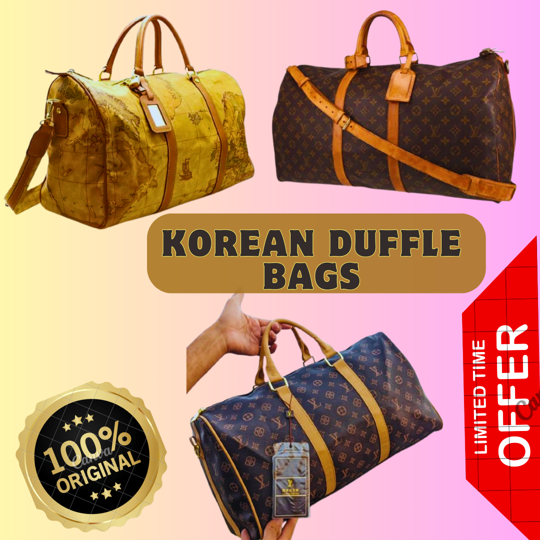 Korean authentic duffle bags collection