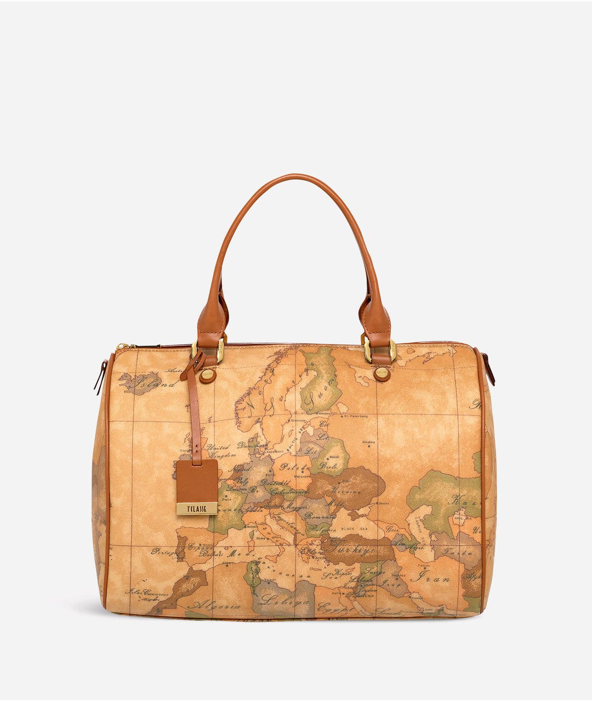 Map pattern design Korean duffle bag Ab3