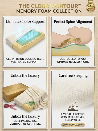 Pack of 03 Gel Imported Authentic Memory foam Pillow P0215