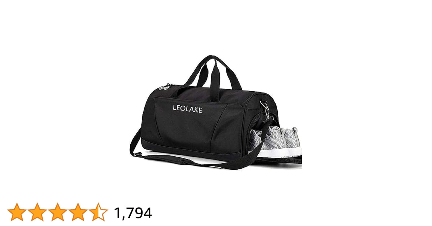 Slim attractive gym bag with separate shoes portion