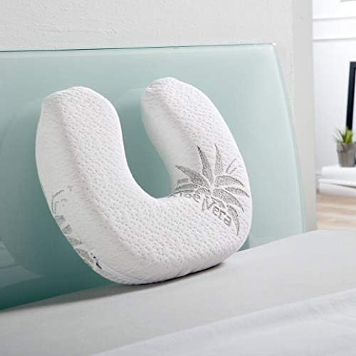 ALOVERA Imported lot Neckrest Backrest | Car Seat | Breathable Pillow Neck Support Cushion