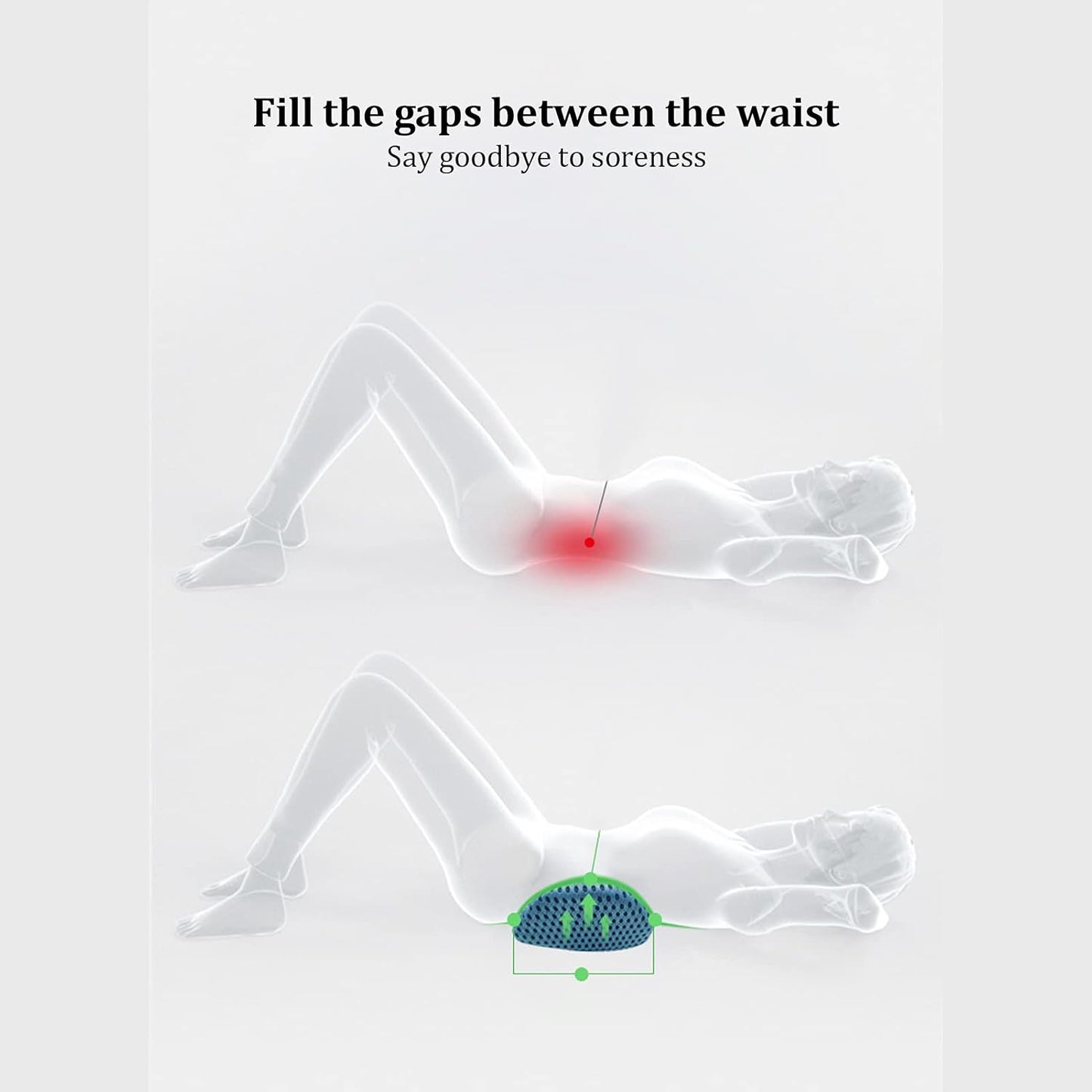 ssasas Chair Cushion - Ergonomic Seat for Orthopedic Coccyx, Hip & Back Support -