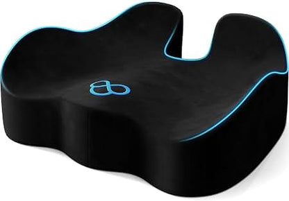Chair Cushion - Ergonomic Seat for Orthopedic Coccyx, Hip & Back Support