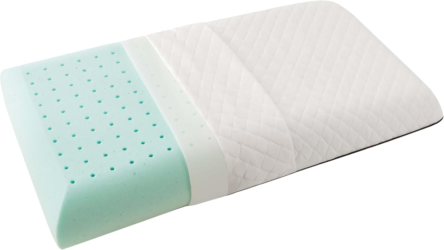 Ventilated gel memory foam pillow 12