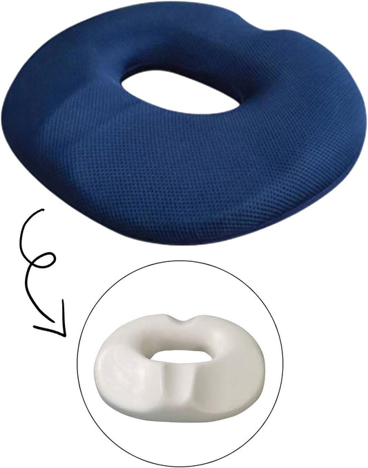 Orthopedic Ring Cushion Made from Memory Foam, Donut Cushion for Relief of Hemorrhoid's (Piles) and Coccyx