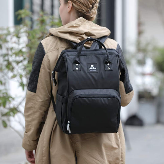 Baby diaper backpack in black color  U25