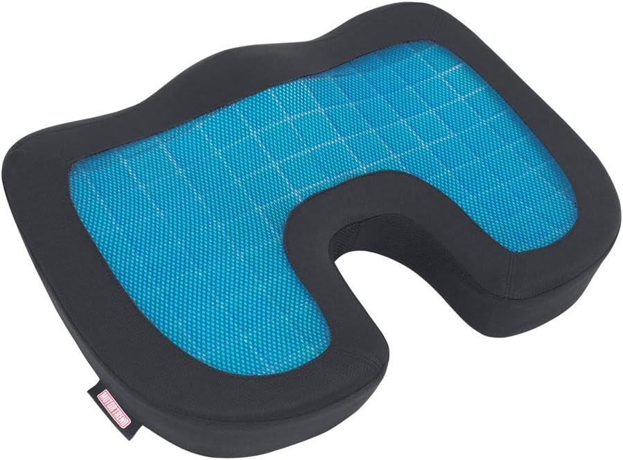 Chair Cushion - Ergonomic Seat for Orthopedic Coccyx, Hip & Back Support -
