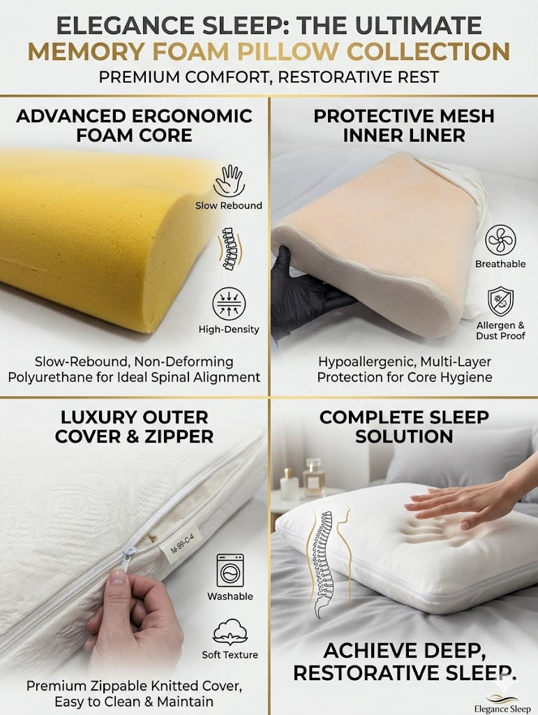 Imported Authentic Memory foam Pillow P0228
