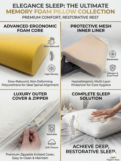 Imported Authentic Memory foam Pillow P0228