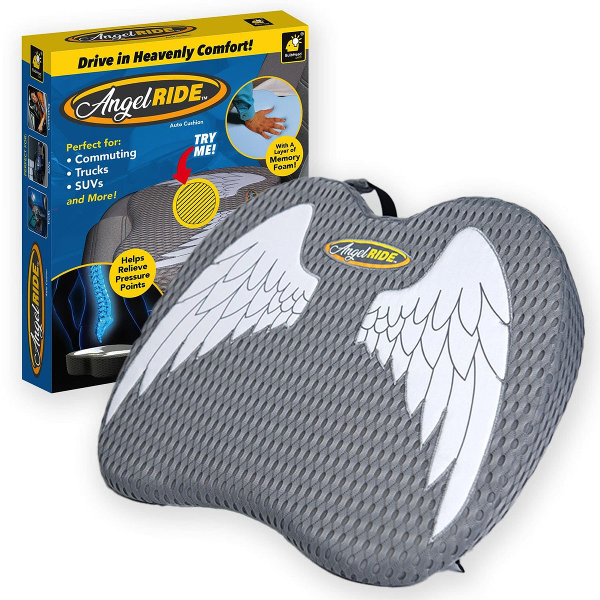 Chair Cushion - Ergonomic Seat for Orthopedic Coccyx, Hip & Back Support