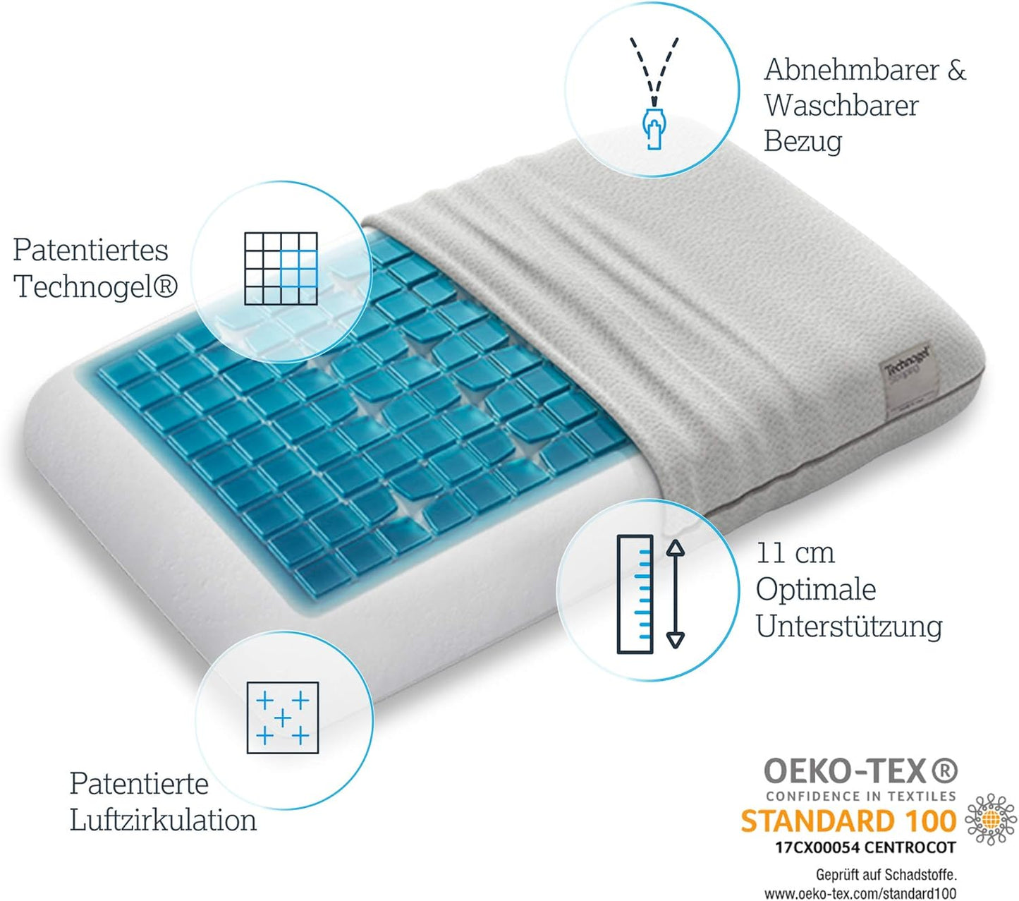 Gel Imported Authentic Memory foam Pillow/baby mate  P0146