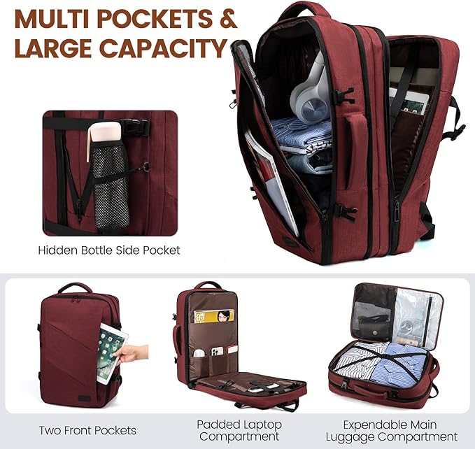 Imported lot traveler backpack with separate laptop portion