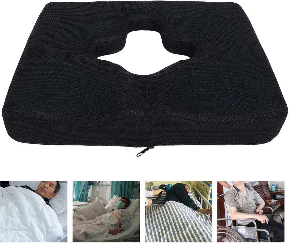 Chair Cushion - Ergonomic Seat for Orthopedic Coccyx, Hip & Back Support