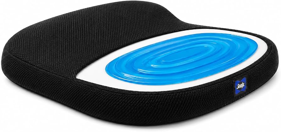 Gel Chair Cushion - Ergonomic Seat for Orthopedic Coccyx, Hip & Back Support