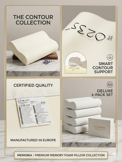 Pack of 04 Imported Authentic Memory foam Pillow P0235