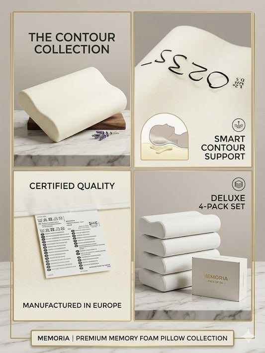 Pack of 04 Imported Authentic Memory foam Pillow P0235