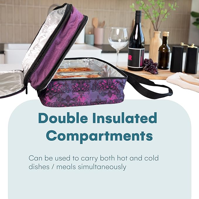 Double compartment insulated bag