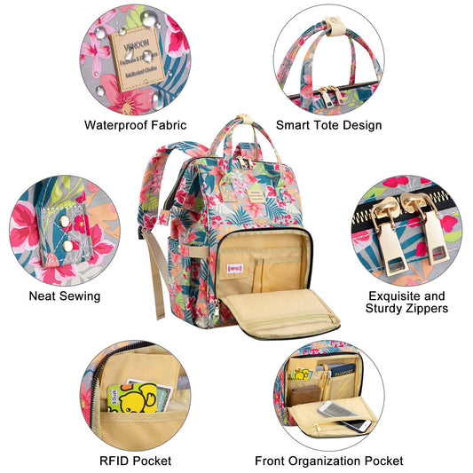 VSNOON baby backpack, Diaper backpack with waterproof material  Ab3