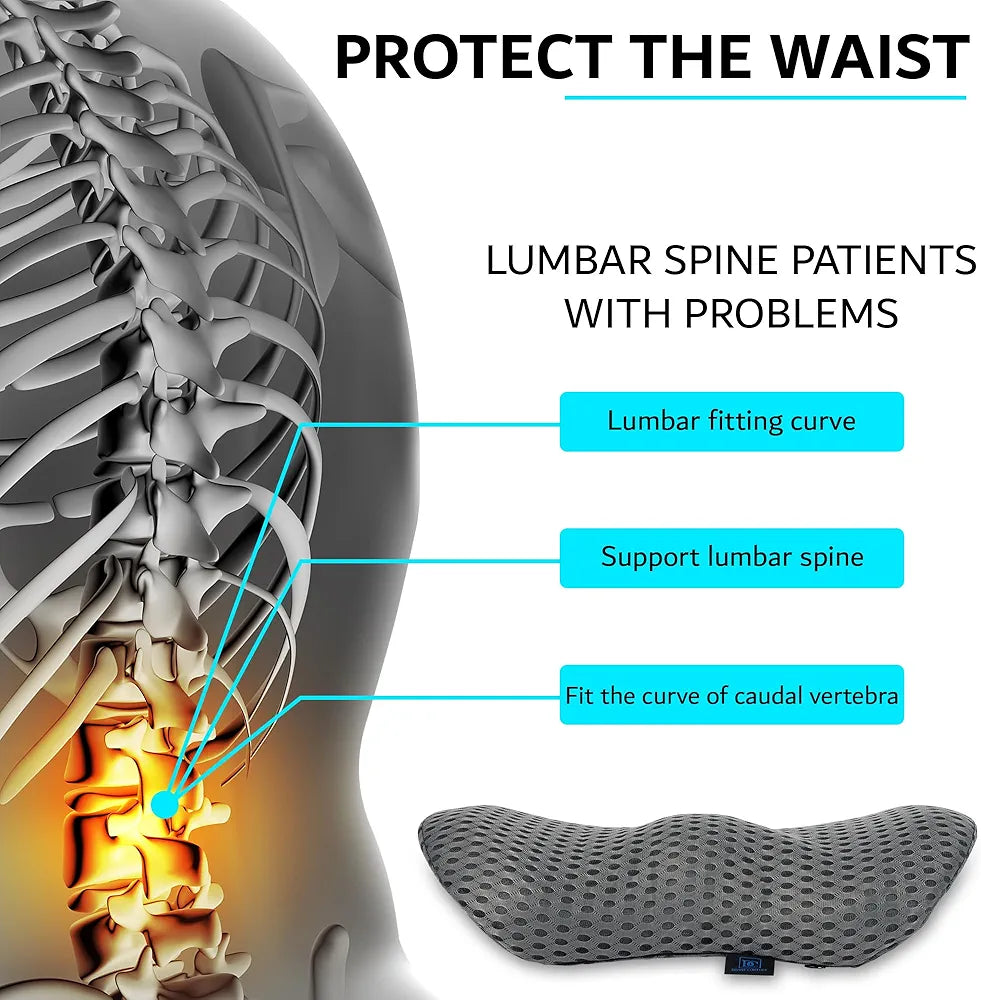 ssasas Chair Cushion - Ergonomic Seat for Orthopedic Coccyx, Hip & Back Support -