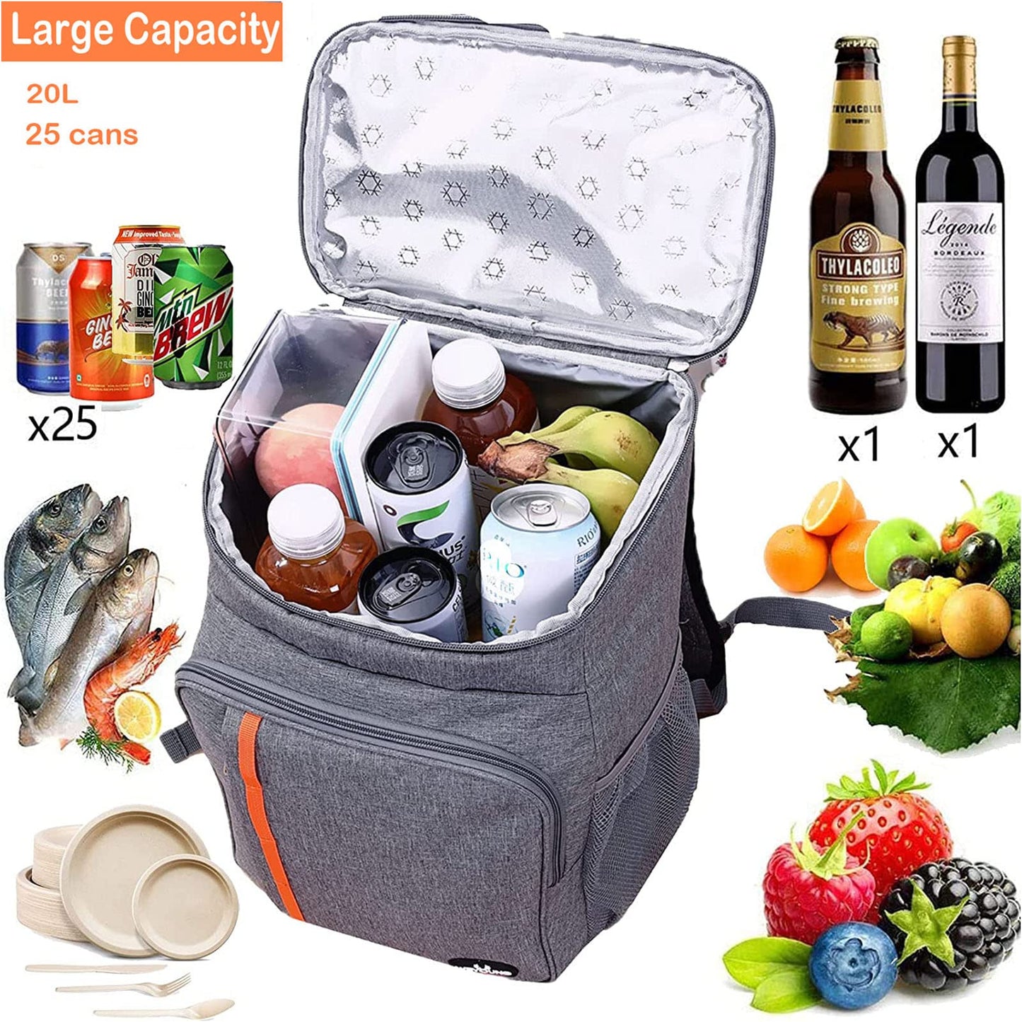 Ice pack, cooler backpack U25