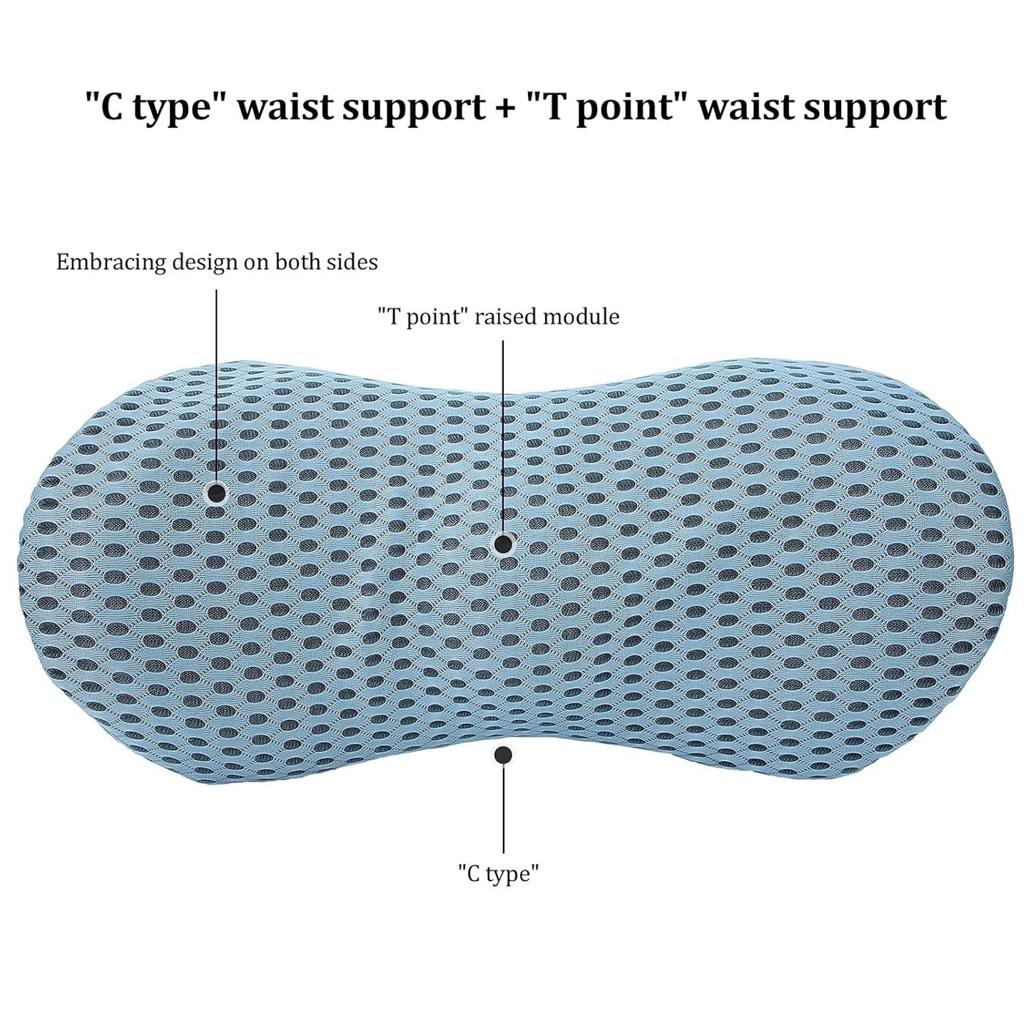 ssasas Chair Cushion - Ergonomic Seat for Orthopedic Coccyx, Hip & Back Support -