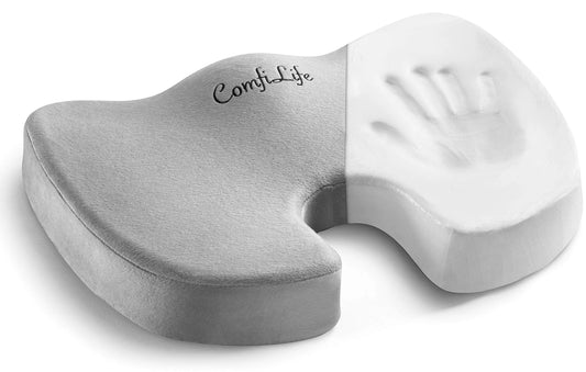 Gel Chair Cushion - Ergonomic Seat for Orthopedic Coccyx, Hip & Back Support -
