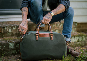 Modern Korean Duffle Bag – Unisex Utility Tote Ab3