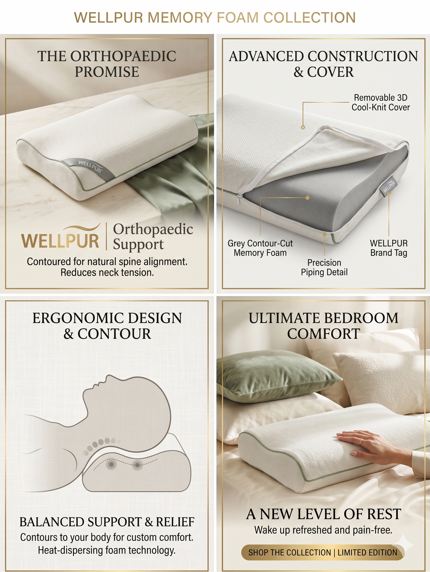 Imported Authentic Memory foam Pillow P0212