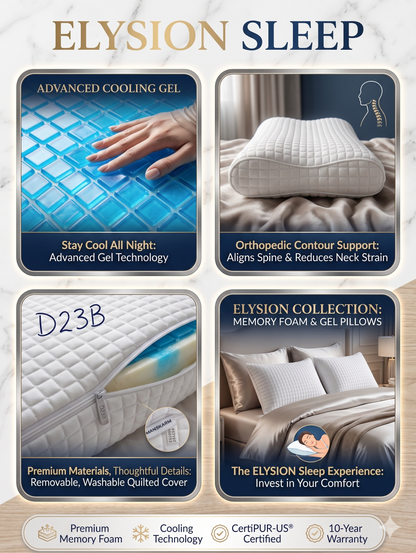 Gel  Imported Authentic Memory foam Pillow P0238