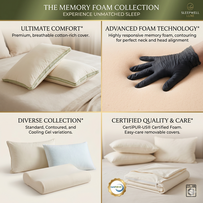 Pack of 02 Imported Authentic Memory foam Pillow P0229