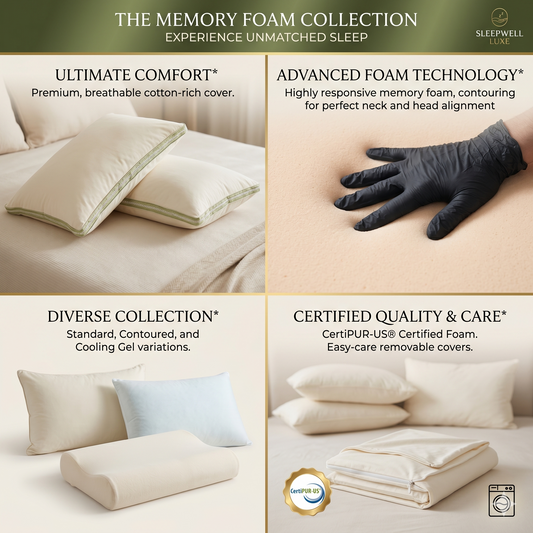Pack of 02 Imported Authentic Memory foam Pillow P0229