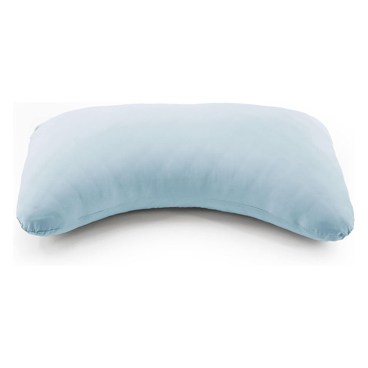 Curve shape USA lot gel memory foam supportive pillow