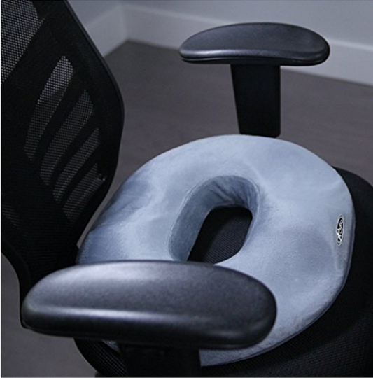 Chair Cushion - Ergonomic Seat Cushion for Orthopedic Coccyx, Relief Hip & Back Support -