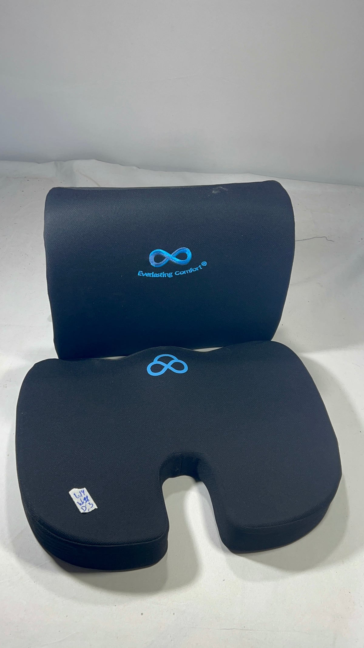 Set of lumber and Chair Cushion - Ergonomic Seat for Orthopedic Coccyx, Hip & Back Support