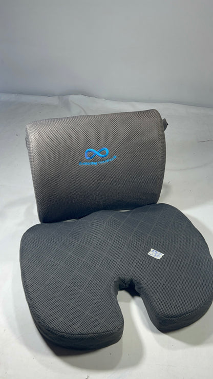 Set of lumber and  Chair Cushion - Ergonomic Seat for Orthopedic Coccyx, Hip & Back Support