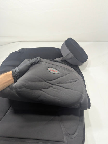 Full body massager with heating pad also inflatable