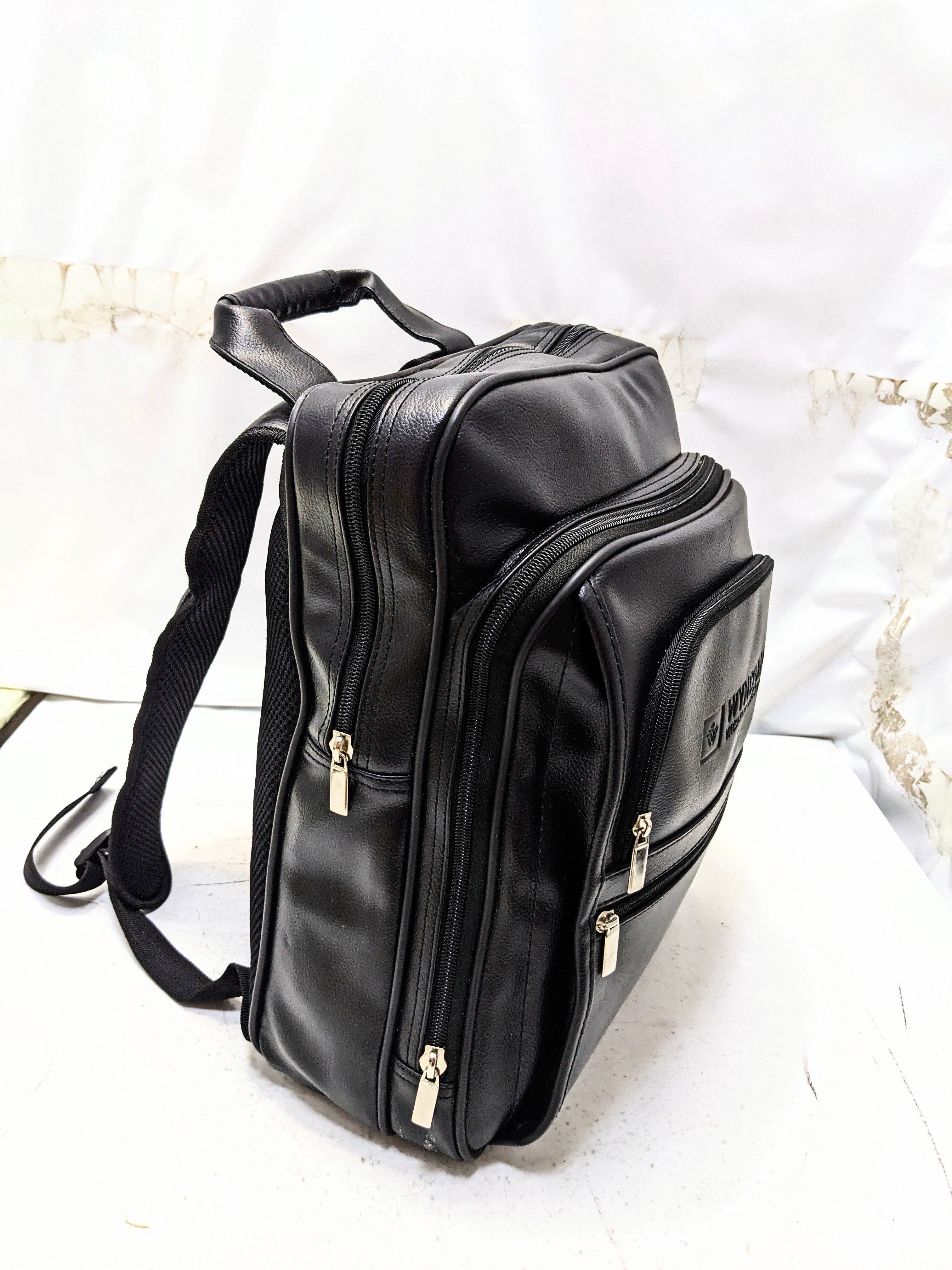 Leather backpack