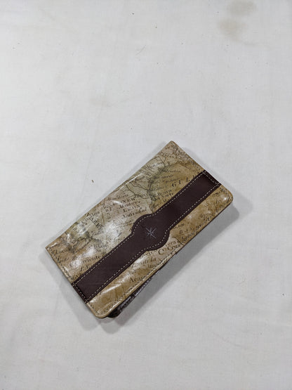 map pattern Imported lot wallet, card holder