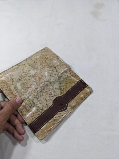 map pattern Imported lot wallet, card holder