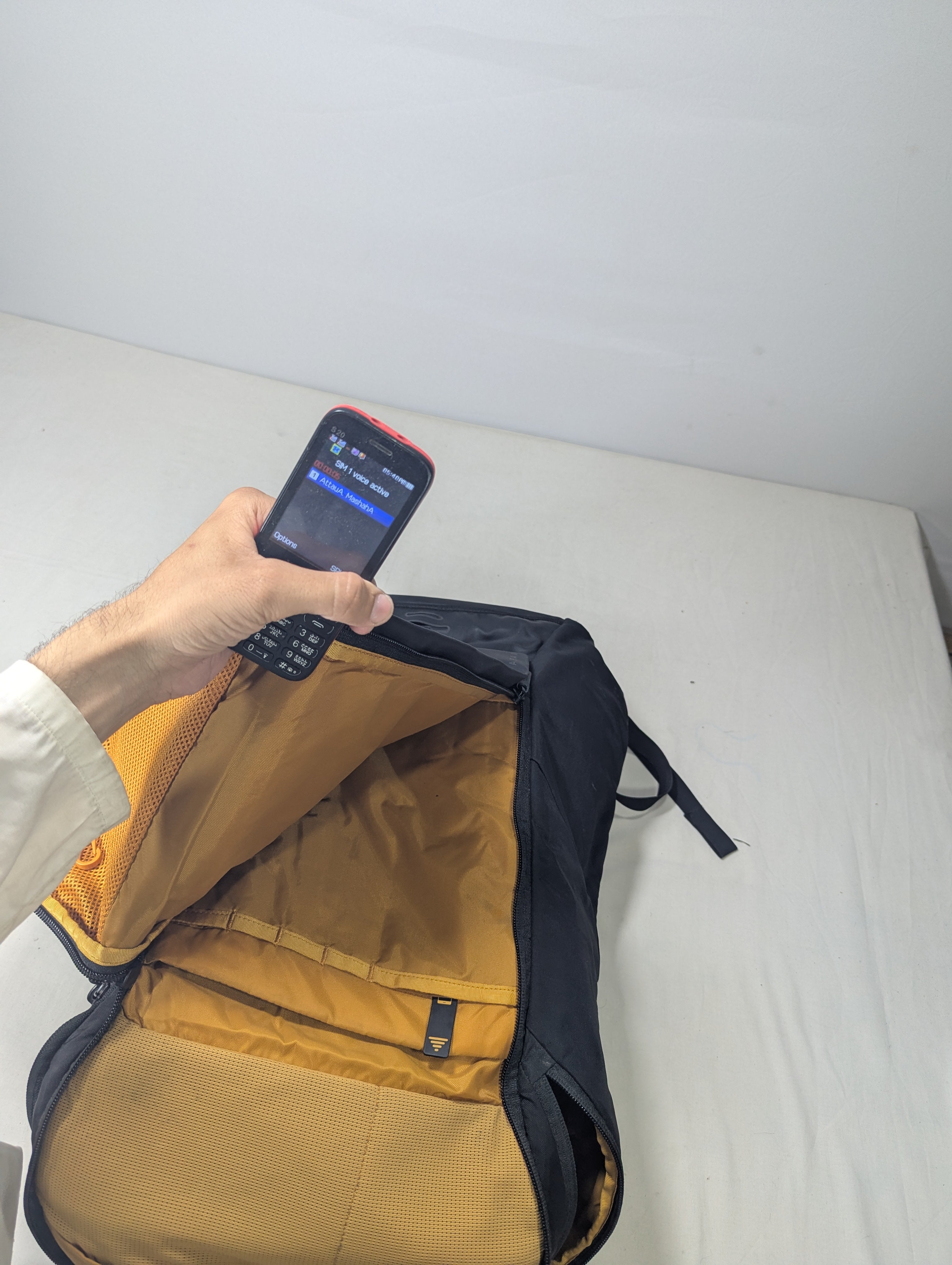 100% authentic north face slim stylish backpack Ab3