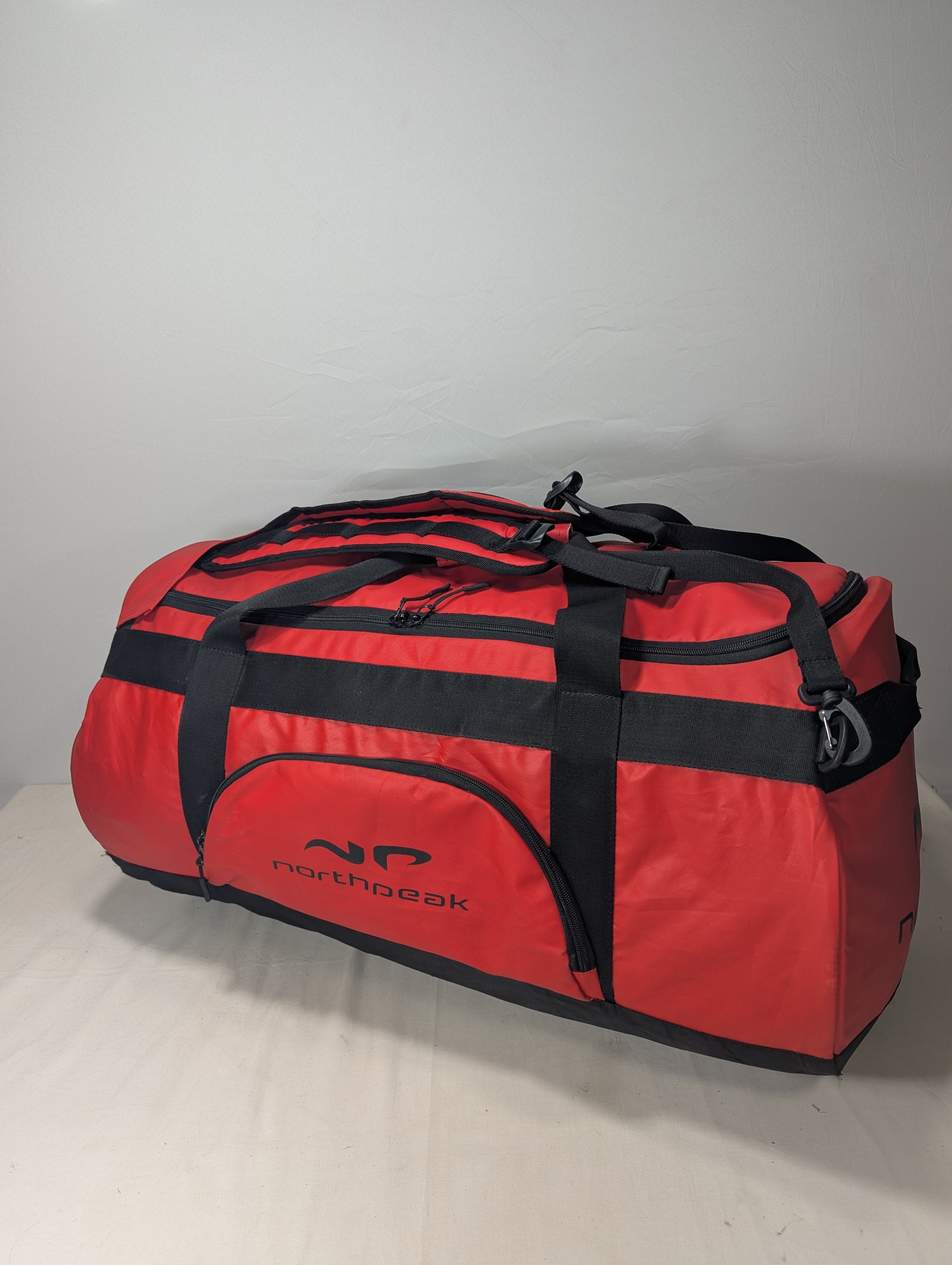 02 in 01 red color backpack  Ab3