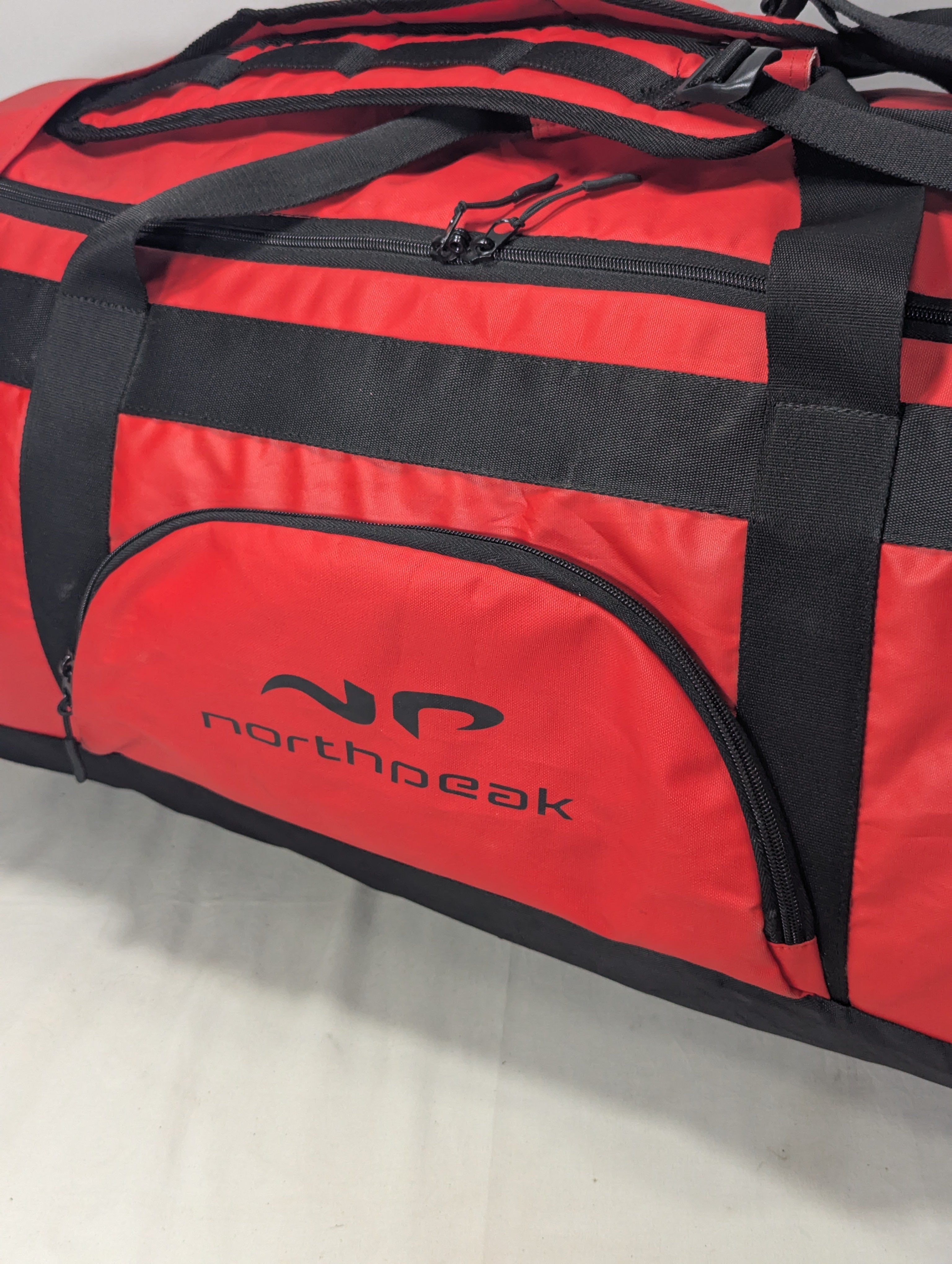02 in 01 red color backpack  Ab3