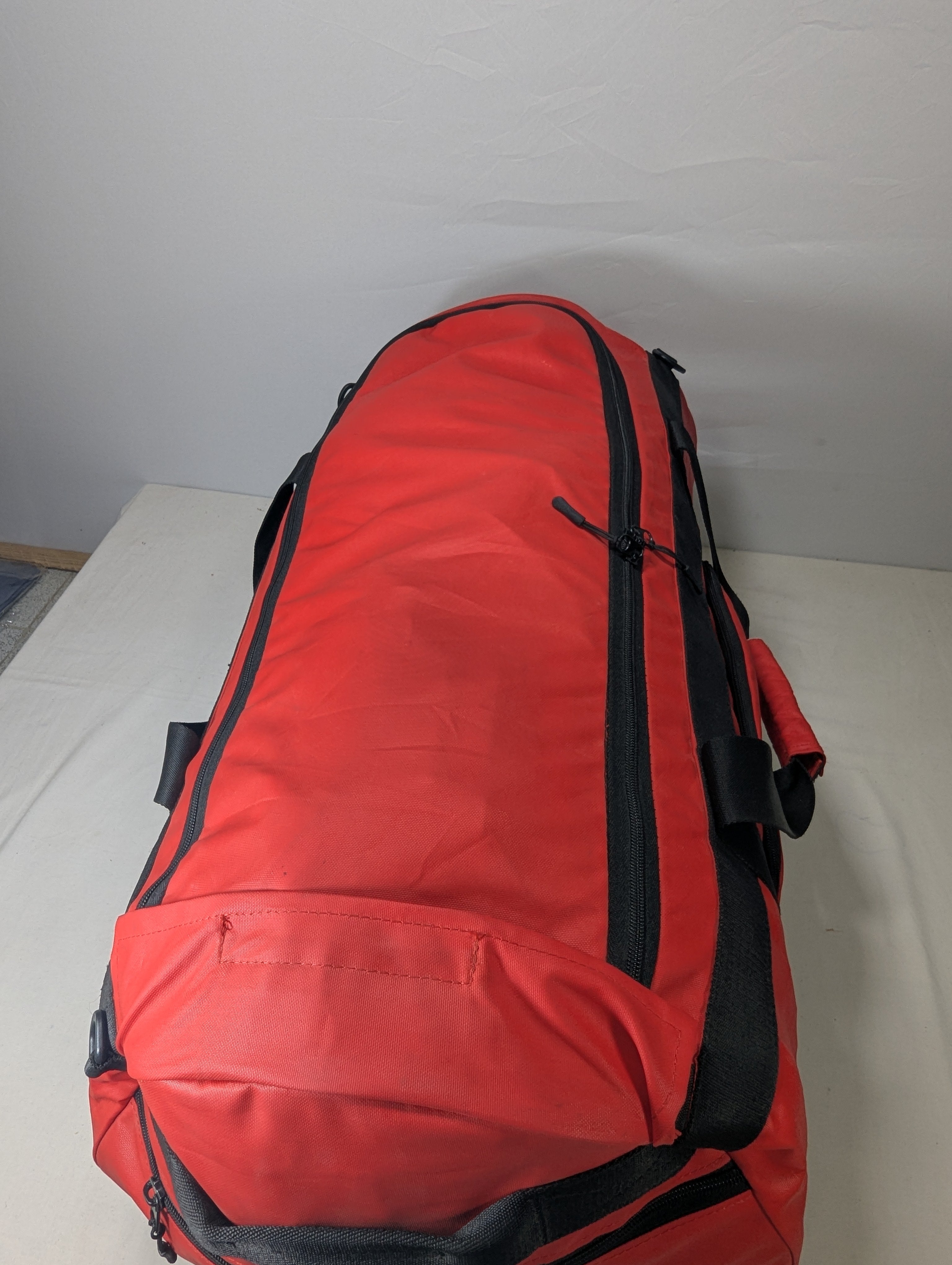 02 in 01 red color backpack  Ab3